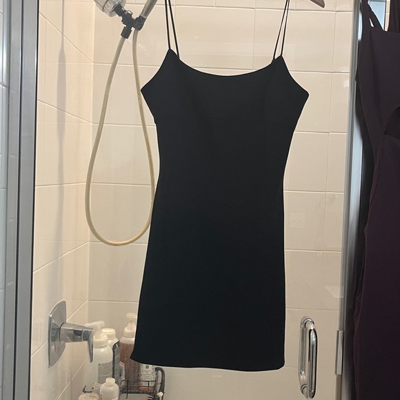 Aritzia Wilfred foxley Black Mini Dress 6 - Picture 3 of 5